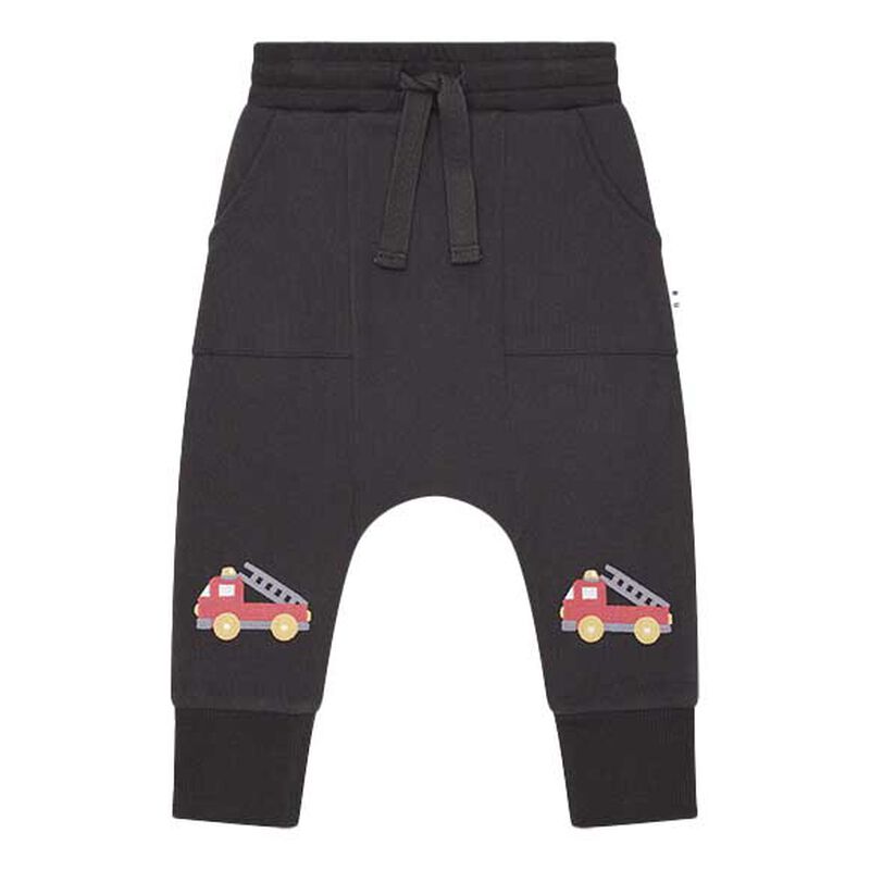 Huxbaby Fire Truck Drop Crotch Pant 3-5Y image number 0